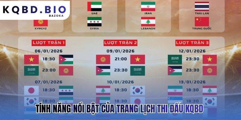 Tính năng lịch thi đấu thể hiện sự thấu hiểu người hâm mộ